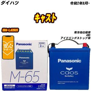 バッテリー パナソニック M65 ダイハツ キャスト 5BA-LA260S R2/8-  【H04006】｜fpj-mat