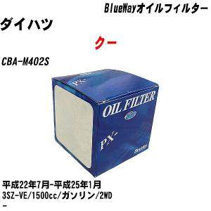 オイルフィルター ダイハツ クー CBA-M402S 平成22年7月-平成25年1月 3SZ-VE パシフィック BlueWay PX-1512R 【H10ZKN】｜fpj-navi