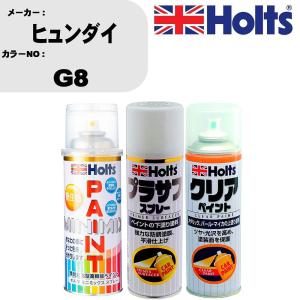 ペイントスプレー ヒュンダイ カラー番号 G8 1本 &  プラサフスプレー ホワイト MH11501 1本 & クリアスプレー MH11604 1本｜fpj-navi