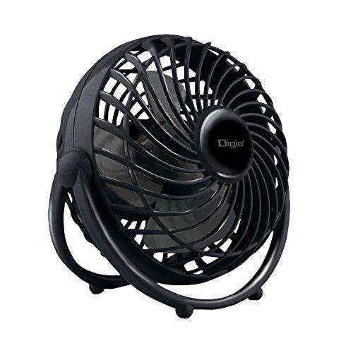 ナカバヤシ Digio2 USB 扇風機 UA-045BK ブラック