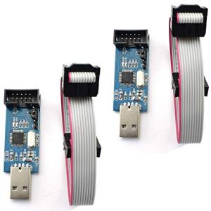 5V AVR ISPダウンローダー10ピンUSBプログラマ3.3V 10Pデータケーブル 51