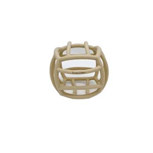 kawaiiZOU kawaii&amp;brn オリジナルシリコンボール サンドベージュ kawaii&amp;born ロゴ入り ベビーボール 知育玩具 初めてのオモチャ 赤ちゃん 出産祝い