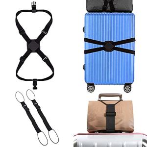 nijimomo スーツケース 荷物固定ベルト 3本セット バック固定 バンド バックル 旅行 キャリーバック