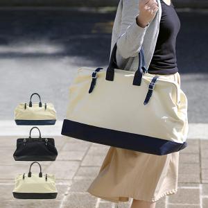 2way ガマ口 ボストン バッグ 旅行 かばん 男女兼用 キャンバスバッグ