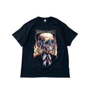 バンドTシャツ MEGADETH / FLAMING VIC  メガデス オフィシャル バンドTシャツ ロックTシャツ ヘヴィメタル サマソニ ラウドパーク｜fragile