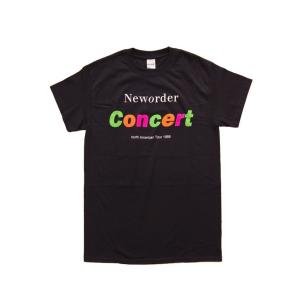バンドTシャツ NEW ORDER / NEW ORDER CONCERT オフィシャル ロックTシャツ (SからXLサイズ) JOY DIVISION / ピーター・サヴィル｜fragile
