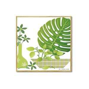 ユーパワー モダン キャンバスアート グリーンアレンジ-C YP-03023