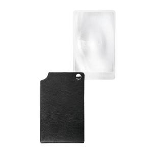 エッシェンバッハ viso POCKET カード型ルーペ 革ケース付 ブラック 2.5倍 1721-56