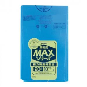 ジャパックス MAXシリーズポリ袋20L 青 10枚×60冊 S-21｜fragileya