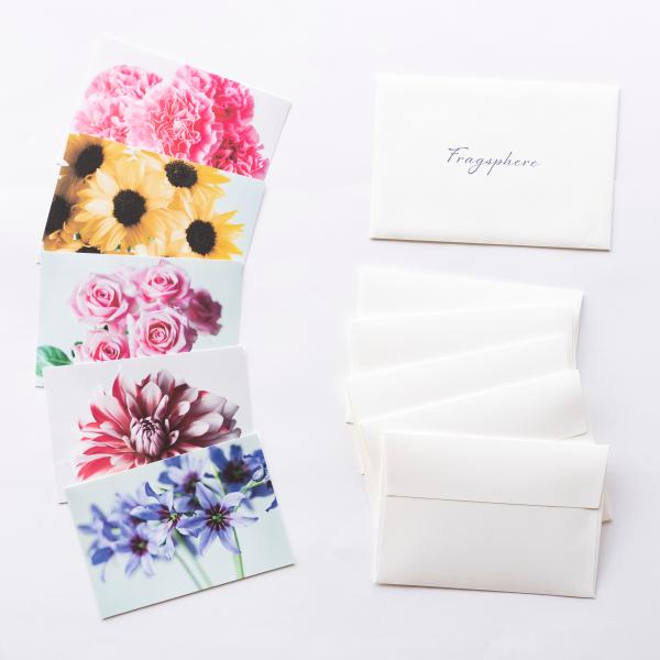 Fragsphere 思いを彩る 花のレターセット 封筒付き 5枚セット ハガキサイズ FLS-00...