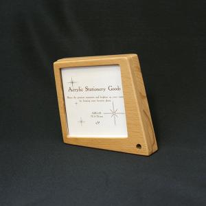 アクリルステーショナリーグッズ　ASG-05 マグネット式 写真サイズ：75×75mm（ 既製サイズ ）｜frame-shop