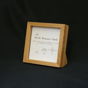 アクリルステーショナリーグッズ　ASG-06 マグネット式 写真サイズ：80×80mm（ 既製サイズ ）｜frame-shop