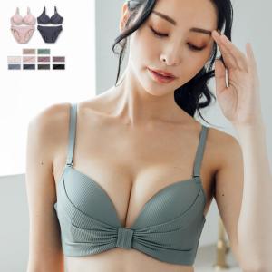 ブラジャー ショーツ セット 下着 レディース 女性 上下 ブラ セクシー かわいい 谷間 育乳 脇肉 盛れる フランデランジェリー ふわ盛スムース