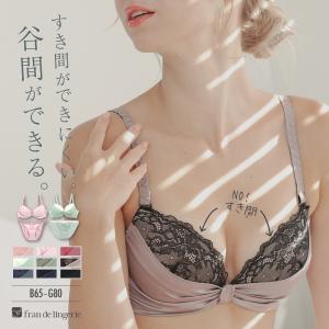 ブラジャー ショーツ セット 下着 レディース ブラ 女性 上下 セクシー かわいい 谷間 盛れる フランデランジェリー ふわ盛サテン