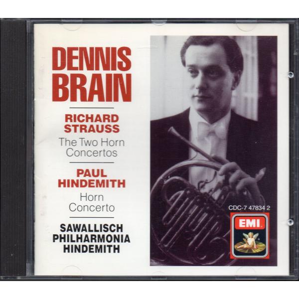 Rシュトラウス，ヒンデミット：ホルン協奏曲集　Dブレイン(hrn) サヴァリッシュ 他＝PO （CD...