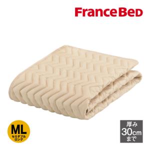 フランスベッド 正規品 ベッドパッド 敷きパッド グッドスリーププラス バイオベッドパッド セミダブルロング｜francebed-shop