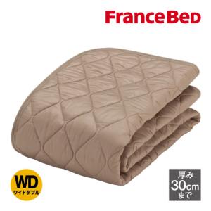 フランスベッド（FRANCEBED） 羊毛メッシュパッド ワイドダブル