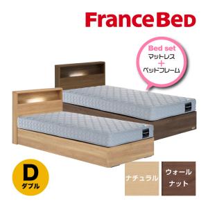 フランスベッド ベッドセット ダブル 収納なしタイプ PR70-06C TW-010α｜francebed-shop