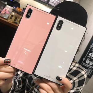 iPhone11 ケースiPhone11pro ケース iPhone11promax iPhoneXR ケース iPhone8plusケース 背面ガラス鏡面 iPhonexs maxケース 耐衝撃 軽量 iPhone6