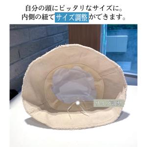帽子 レディース UV 紫外線カット 紐付き ...の詳細画像3