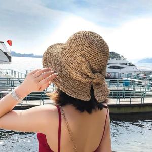 帽子 レディース 麦わら帽子 プレゼント春 夏...の詳細画像1