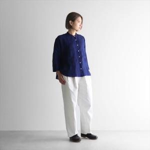 HUIS ハウス バフクロスワイドパンツ オフホワイト ユニセックス 遠州織物
