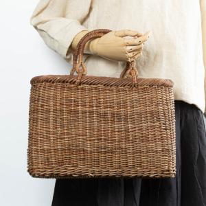 あけび かごバッグ 05 赤棒 小判スカシ編み 小 : FRANK暮らしの道具