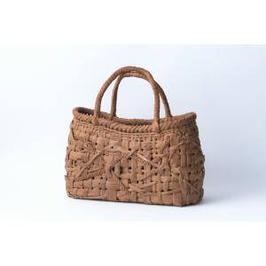 山葡萄かごバッグ 手提げ 網代編み 内麻布02 内ポケット付 国産 日本製