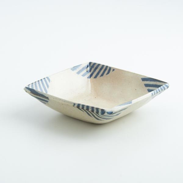 牧谷窯 杉本義訓 練り込み角鉢 大 02