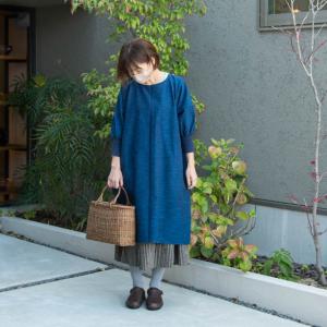 うなぎの寝床 久留米絣もんぺ 綿モール 無地 冬用 厚手 モスグリーン