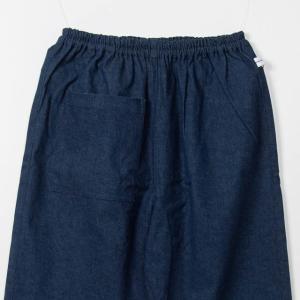 うなぎの寝床 久留米絣もんぺ 綿モール 無地 冬用 厚手 モスグリーン