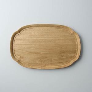 美品】IFUJI 井藤昌志 *オーバルトレイ*木製ウッドお盆食器【陶器