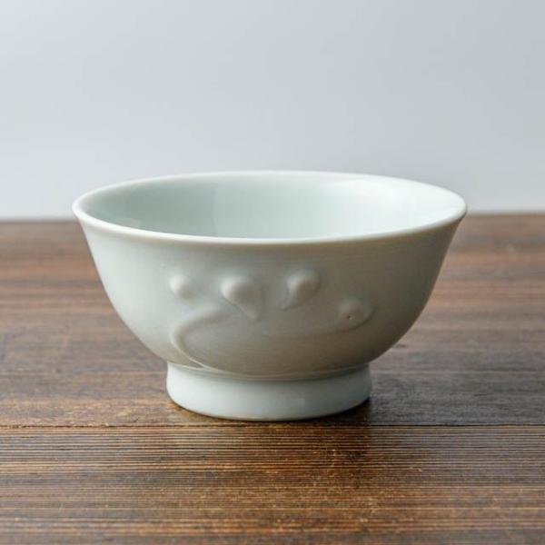 石飛勲 白磁工房 白磁イッチン飯碗 小 01