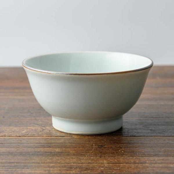 石飛勲 白磁工房 白磁縁鉄飯碗 小 01