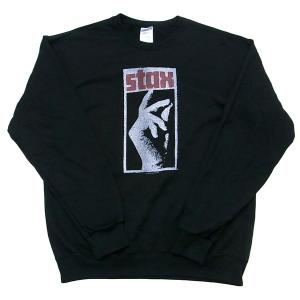 STAX RECORDS スタックス レコード STAX DISTRESSED CREWNECK SWEAT (クルーネックスウェット)｜frantic-shop