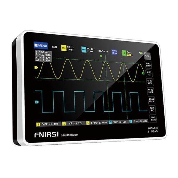 FNIRSI フェニルス 1013D デュアルチャンネル・オシロスコープ 7インチTFT LCD タ...