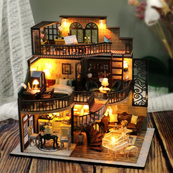 ドールハウス 手作り キット セット ミニチュア Dream Pavilion 1：32ｔ-FREA...