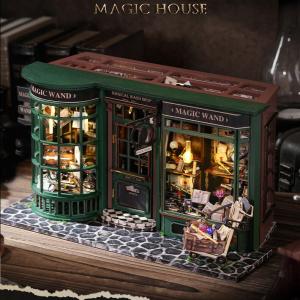 ドールハウス 手作りキットセットミニチュア Magic house 魔法の杖店 英語説明書ｔ-FREAK
