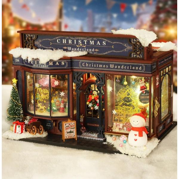 ドールハウス 手作り キット セット ミニチュア Christmas Wonderland ｔ-FR...