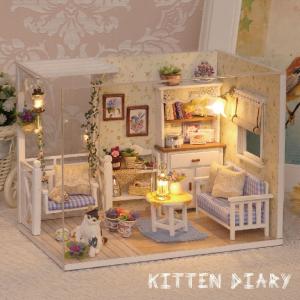 ドールハウス 手作り キット セット ミニチュア Kitchen Diary 子猫日記　ｔ−FREAK