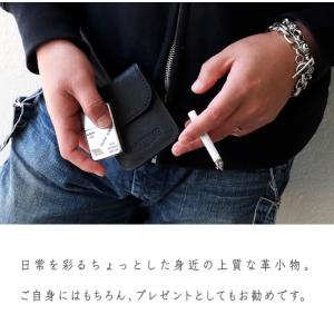 携帯灰皿 ケース インナー付き レザー 本革 ...の詳細画像3