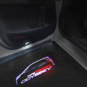 Ledオデッセイエンブレム ホンダオデッセイ ロゴ 礼儀ライト 車 ドアライト LED ロゴプロジェクターランプ 2個｜freakshop01