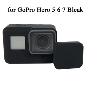 Gopro hero 8 7 6 5  カメラレンズカバー ソフトシリコン保護ケース カラーブラック