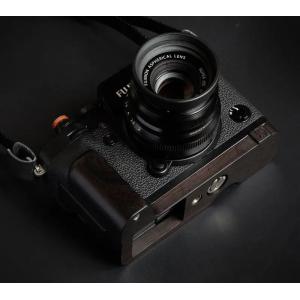 手 木製 エボニーウォールナットFujifilm Fuji X-T3 xt3カメラ ハンドグリップホ...