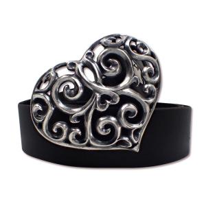 ガボラトリー/ハート　オン　アメリカン　クラシック　スクエア　バックル　 黒 ガボラトリー/ハートオンアメリカンクラシックスクエアバックル 黒