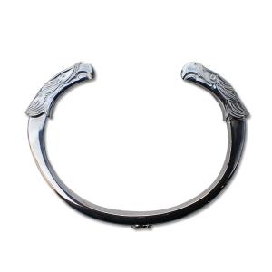 鷲見 太郎 /Taro Washimi イーグル フェイス バングル+ 18金ピンクゴールドアラベスクイーグル