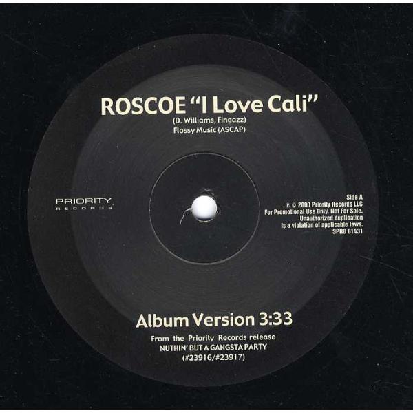 【レコード】ROSCOE - I LOVE CALI 12" US 2000年リリース