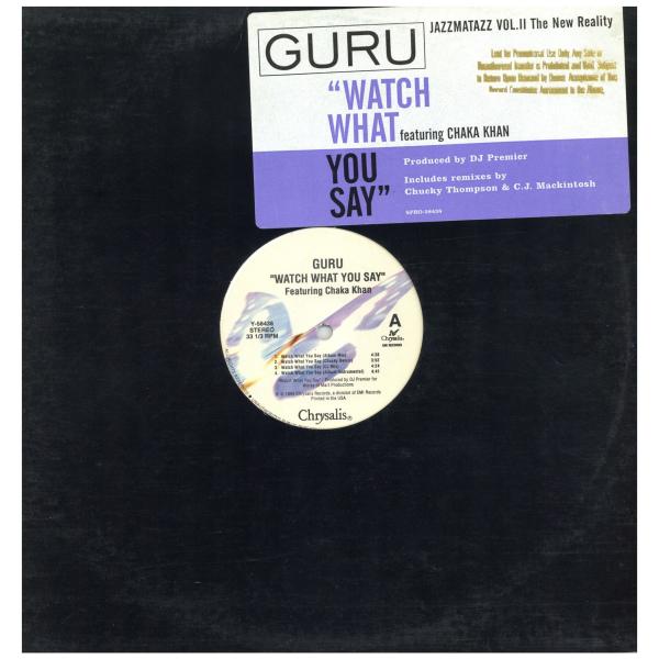 【レコード】GURU - WATCH WHAT YOU SAY / Respect The Arch...