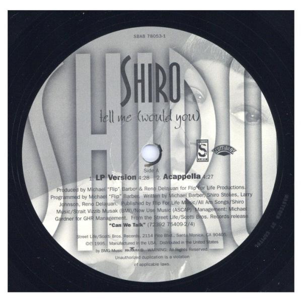 【レコード】SHIRO - TELL ME (WOULD YOU) 12" US 2001年リリース