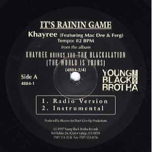 【レコード】KHAYREE feat Mac Dre, Ferg - IT'S RAININ GAM...